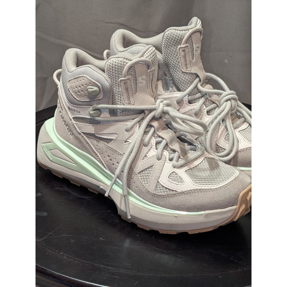 Salomon Hiking Boots Mens 6.5 Women's 7.5 Odyssey Good Gray Waterproof Gore-tex